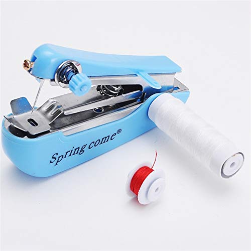 Computerized Sewing Machine, Home-use Easy-to-Operate Small Sewing Machine Mini Sewing Machine Manual Sewing Machine (Color : Blue, Size : Enhanced Version-2 Pieces)
