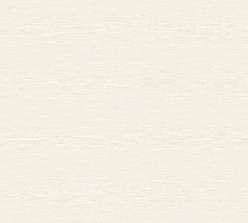 A.S. Création Plain Wallpaper Trendwall 2 Non-Woven Wallpaper 10.05 m x 0.53 m Creme Made in Germany 306891 30689-1 - Image 2