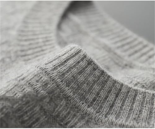 Men Winter Crew Neck Thick Knitted Sweater Solid Color Long Sleeved Basic Warm Wool Pullover Sweater3