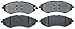 ACDelco 17D1035C Professional Ceramic Front Disc Brake Pad Set