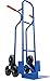 Produktbild Trestles Profi Sackkarre 250kg Treppensteiger Sackkarre Vollgummireifen Sackkarren Transportkarre Treppensackkarre Treppenkarre S04HS blau | Stabiler Stahlrahmen | große Schaufel | Sicherheitsgriffe