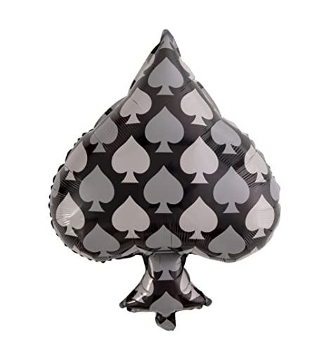 Nufakumi 18Pcs Casino Theme Party Decorations Heart Spade Diamond Club Shaped Balloons And Dice Shaped Balloons Las Vegas Party Poker Events Casino Night Decor #TOP2