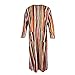 RTTUIOP Kaftan for Men Thobe Muslim Clothes Kurta Robe Nightgown Tunic Plus Size Fashion Going Out Long Sleeve Crewneck Solid Loose with Pockets Soft Robe Orange