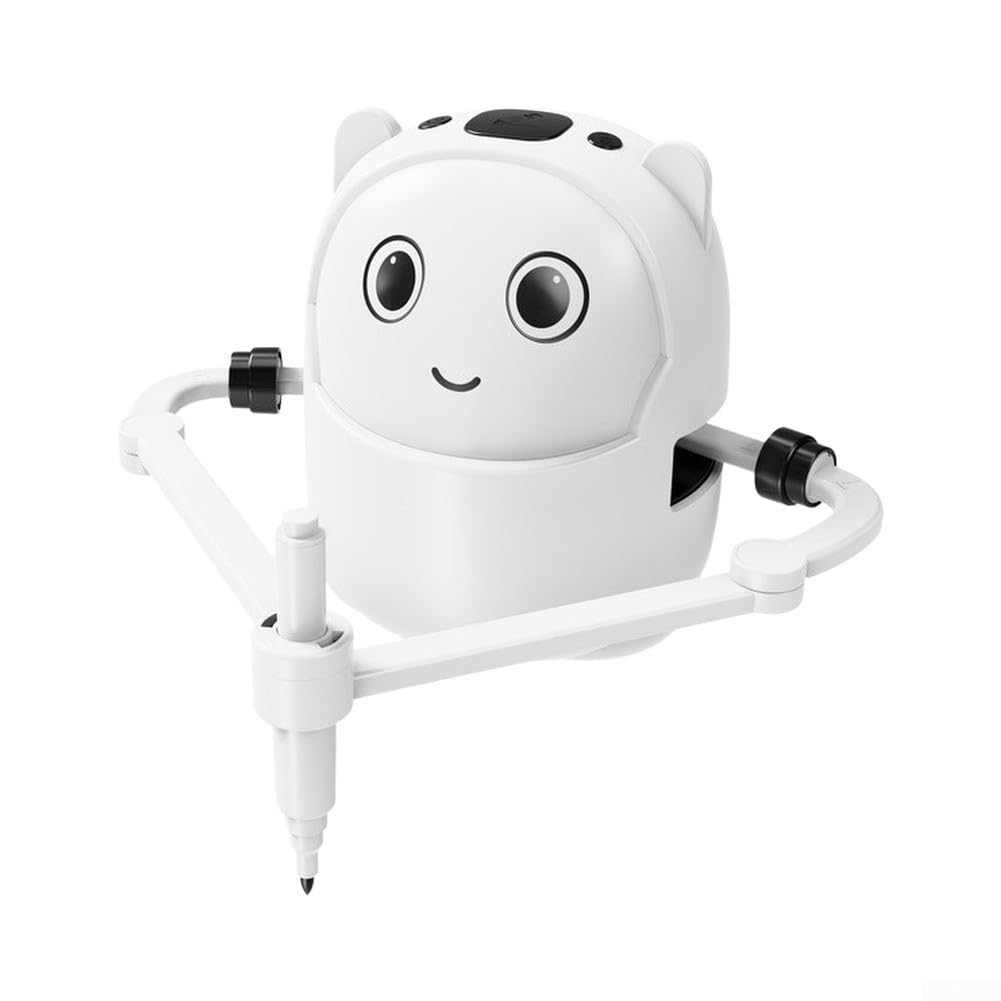 Robot Dessinateur Automatique avec 100 Cartes - Jouet Éducatif pour Enfant Garçon Fille - Apprentissage Créatif et Artistique - pour idéal 4-12 Ans(Pink)