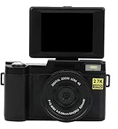 Digital Camera 2.7K 48MP High Definition Compact Camera, 3 inch LCD Screen 180 Degree Rotation Po...