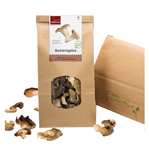100g Bio Austernpilze – Getrocknete Pilze Vegan / Austernpilze Getrocknet | Pilze Wohlrab