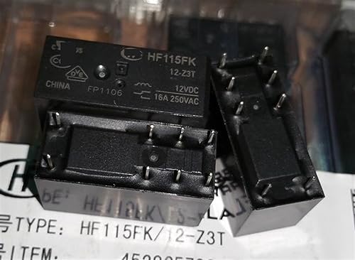 Relé HF115FK 12-Z3T de 8 pines 12V 16A para reparación de circuitos 115F