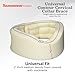 Sammons Preston Universal Contour Cervical Brace, Adjustable Hook and Loop Closure, For Neck Strain, Injury, or Post-Op Surgery, Relieves Neck Pain and Spine Pressure, Cream Color, 2” High