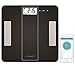 EXZACT - Bilancia Smart per l'Analisi Corporea/ Pesapersone Digitale / Elettronica Bilancia da bagno - Bluetooth 4.0 per Smartphone (iPhone iOS/ Android) - grasso corporeo / idratazione / muscoli / ossa - 180 kg / 400 lb (Nero)