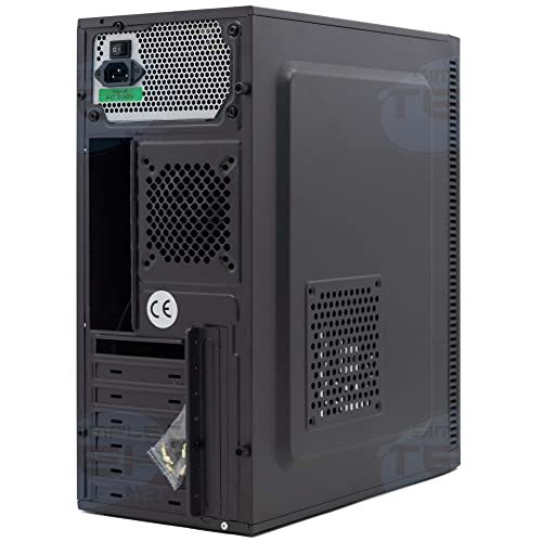 Boîtier de jeu noir avec alimentation 500 W intégrée format ATX mATX