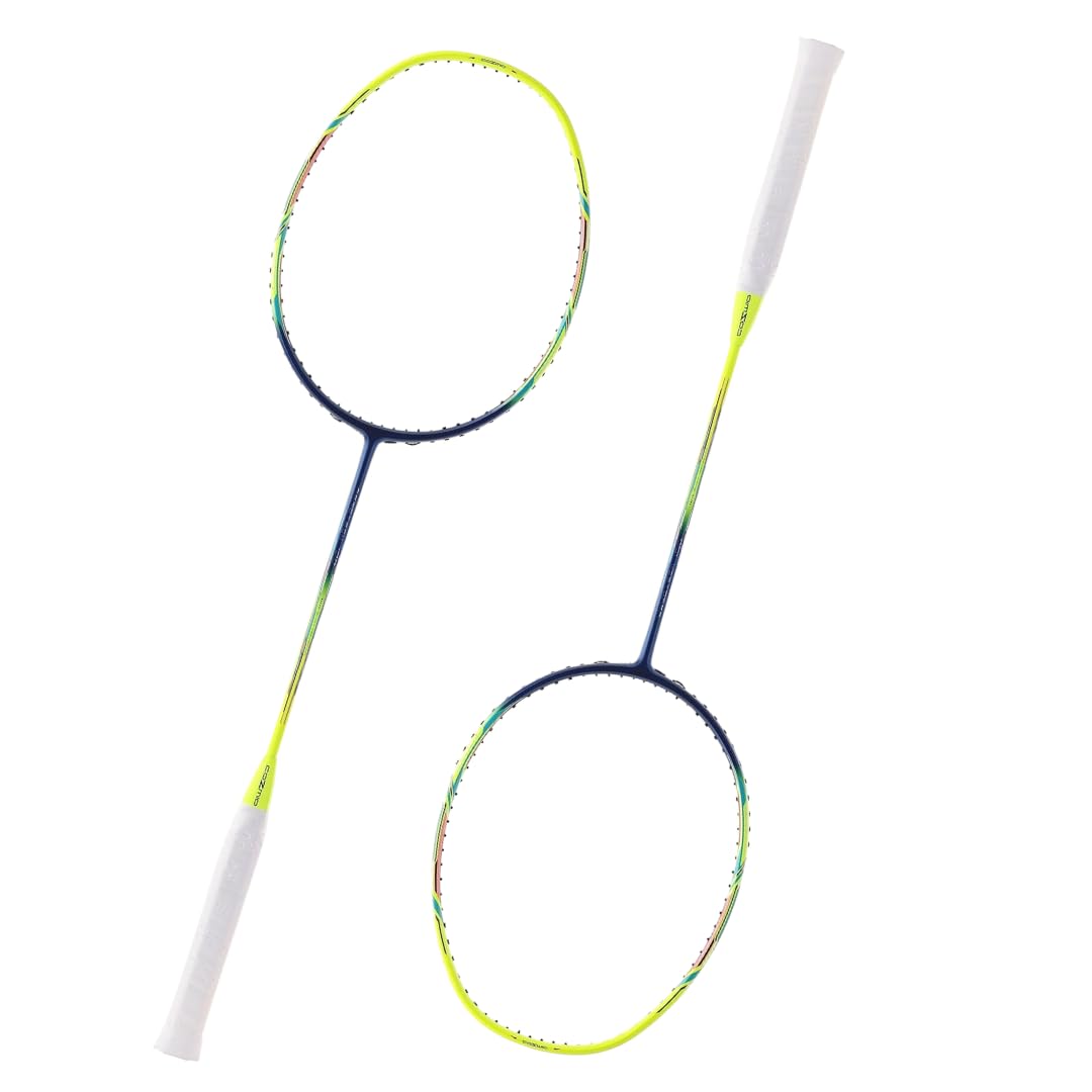 G.FIDEL Light 18i Graphite Badminton Racquet with Free Full Cover (77 Grams, 30 Lbs Tension, Black, 2 Pcs)-image-49