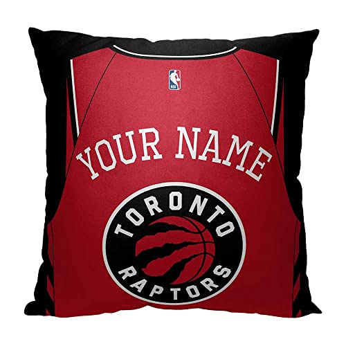 NORTHWEST NBA Toronto Raptors Personalized Pillow, 18" x 18", Jersey
