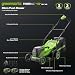 Greenworks 48V (24V x 2) Cordless Lawnmower for Large Lawns up to 400m2, 35cm Cutting Width, 40L Bag, Lawnmower with Two 4Ah Batteries and Twin Charger, 3 Year Guarantee MO48L421-01
