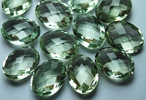 Améthyste verte 10x14mm LKBEADS en paire pour créer vos boucles d'oreilles bohèmes chic