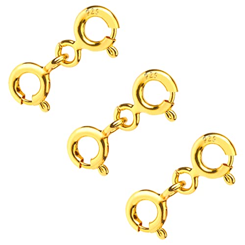 925 Sterling Silver Lobster Claw Clasp With Closed Jump Rings,Necklace Clasps And Closures Suitable For Jewelry Making Necklaces Bracelet #TOP6