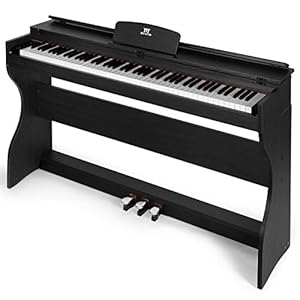 Digital Piano 88 Weighted Keys Touch Sensitivity, Full Size 88 Key Piano Keyboard Weighted Black Piano with Piano Stand…