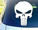 Punisher Skull 11" Die Cut Vinyl Car Decal Sticker for Car Window Automobile Window Car Bumper Truck Laptop Ipad Notebook Computer Tablet Decal Skateboard Motorcycle