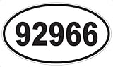 US Decal, Inc. Number 92966 Oval Sticker