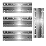 YOUFIRE Gas Grill Parts Heat Plates Stainless Steel BBQ Shield Tent Replacement for Model Brinkmann 810-8550-S, Charmglow 810-8550-S, 4 Pack Flavorizer Bars Grill Accessories