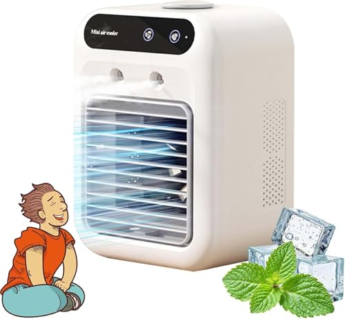 Aire Acondicionado Para Carro, 4-in-1 Breeze Portable AC for Cars, Mini Portable Air Cooler, Aire Acondicionado Portátil Para Auto, Small Air Conditioner for Vehicle, Golf Cart