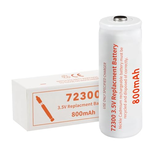 HamnaKhu Replacement Battery for Welch Allyn 72300-3.5V 800mAh Nickel-Cadmium Rechargeable Battery - Compatible with Otoscope Models 71000-A & 71000-C