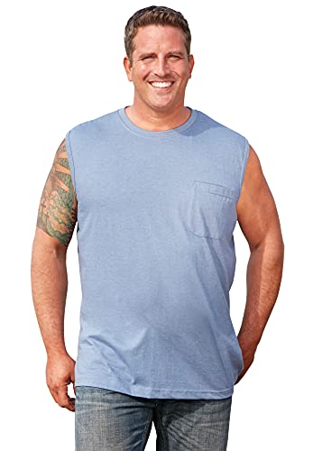 Boulder Creek by Kingsize Men's Big & Tall Heavyweight Pocket Muscle Tee