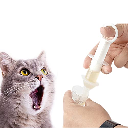 Alaayi Pet Medicine Feeder Syringe for Oral Administration of Pills and Milk Nursing for Dogs and Cats