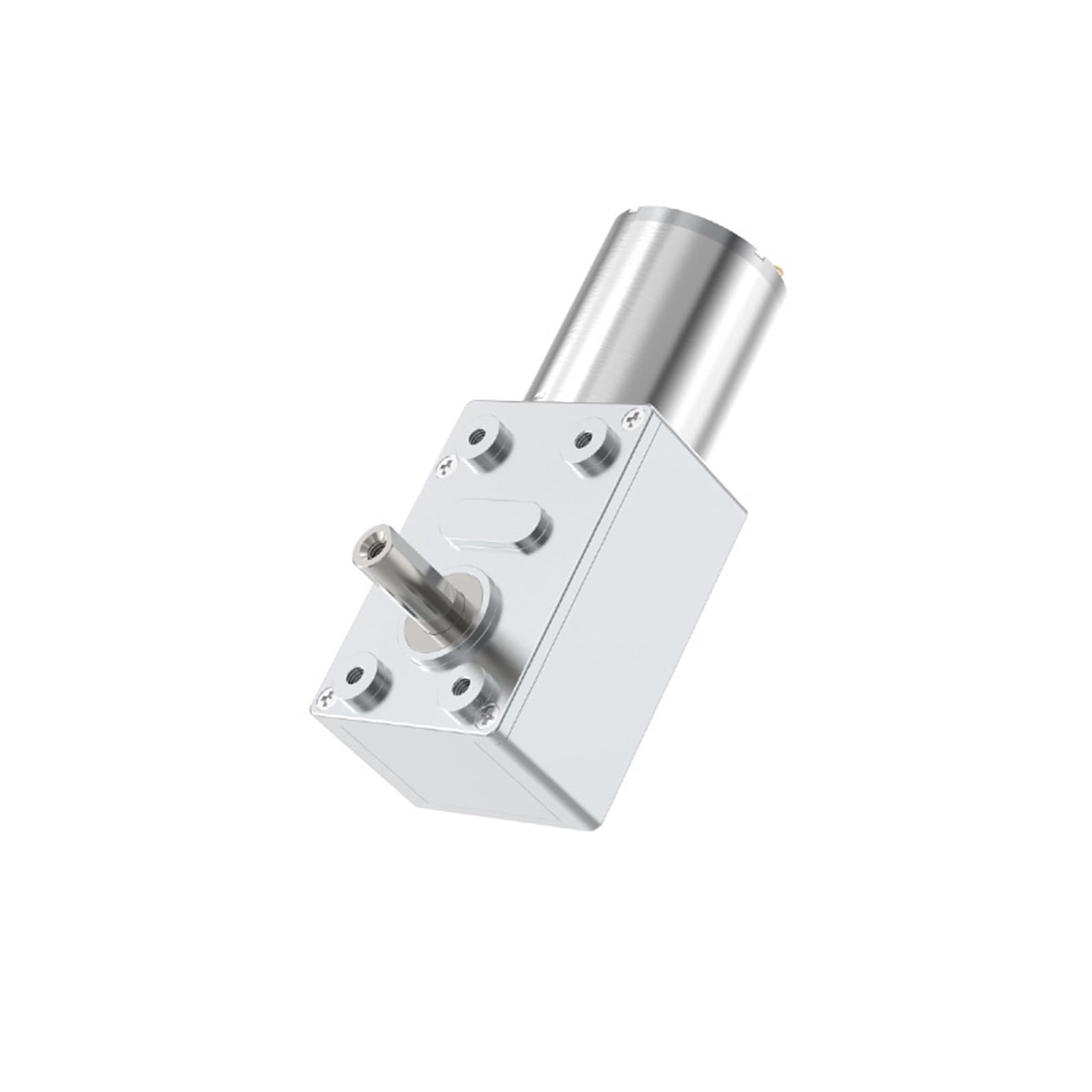 Cambio, JGY370 DC 6V 12V 24V Riduttore di velocità a coppia elevata Motoriduttore a vite senza fine in metallo a reversibile a bassa,per robot per auto RC(6RPM,12V)