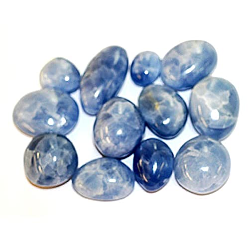 Galet en Calcite Bleue de 4 à 7 cm, Pierre Naturelle de Lithothérapie, Collection Minéraux Cover