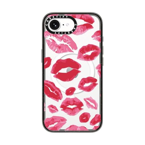 Coque iPhone 16e robuste CASETiFY contre les chutes de 2,5m compatible MagSafe Kisses