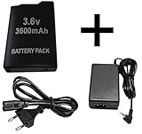 psp 3004 spiele hochwertiger Akku und Netzteil