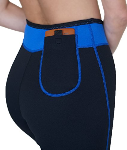 Sisyama Anti Cellulite Weight Loss Hot Slimming Sweat Sauna Neoprene Capris Pants (Large) #TOP6