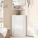 Mepplzian24'Corner Bathroom Vanity Sink Combo for Small Space, Freestanding Storage Cabinet with Sink,Soft-Close Function,Modern Wall Mount Sink Vanity (No Faucet)