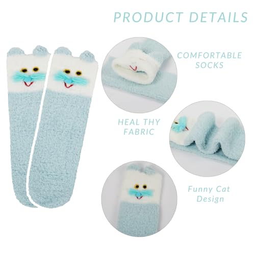 Image of Benefeet Sox Womens Girls Fuzzy Socks Cozy Winter Warm Fluffy Socks Soft Cute Animal Home Slipper Thick Plush Sleeping Sock