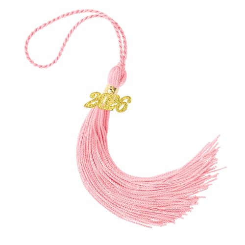 2026 Graduation Tassel Pink Tassels for Graduation Cap Class of 2026 Tassel with Golden Charm for Graduations Cap Hat Decorations Accessories Academic Memorial Grad Ceremonies Party Favors Supplies