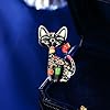 Wendalern Épingle Broche Chat Strass Diamant Cristal Chaton Épingle Émail Animal Classique Chat Épingle De Revers Badges Costume Pull Écharpe Accessoires Bijoux Pour Femmes Animaux De Compagnie #2