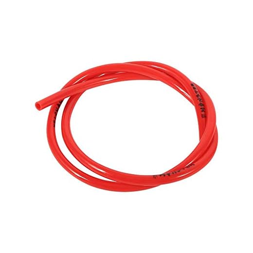 Tubo de línea de gas EVGATSAUTO, manguera de gasóleo de 1 M, tubería de combustible, tubo de gasolina para motocicleta Dirt Pit Bike ATV(rojo)