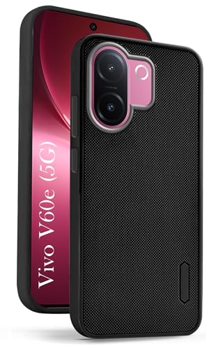 Image of Jkobi Rubberised Back Cover Case for Vivo V60e (Textured Grip Design | Micro-Fiber Cloth Inside | Slim and Light Weight | Soft Touch and Feel)