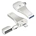 Produktbild MFi-zertifizierter 128GB USB-Stick-für-iPhone iOS-Flash-Laufwerk iPhone-Foto-Stick Memory-Stick-iPhone-Speicher-Stick Lightning-USB-Stick iPhone-Speichererweiterung Backup-Stick für iPhone/iPad/PC