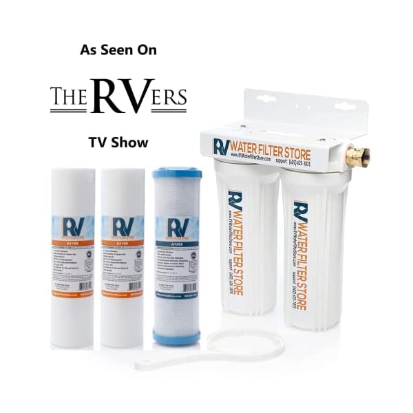 Essential RV Water Filter System with Hose Fittings Premium RV Water