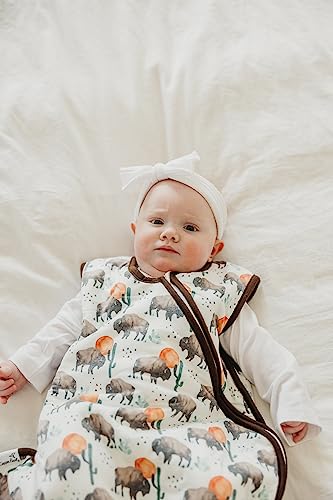 Image of Copper Pearl Baby Sleep Sack, Bison - Wearable Blanket for 12-18 Months, Sleeveless Sleep Sack for Baby Boy or Girl