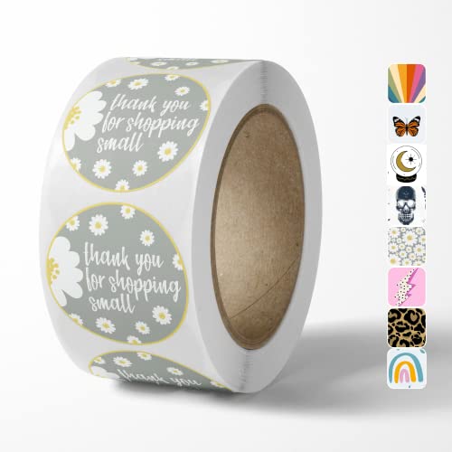 Cute Thank You for Supporting My Small Business Stickers (500