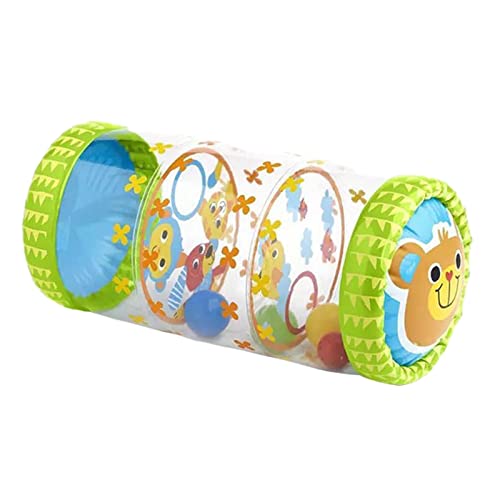 Stronrive Juguete rodante Inflable para bebé - Rebote para bebés Que gatean,Fomenta el Gateo, Juguete Actividad Inflable con Bola océano para bebés
