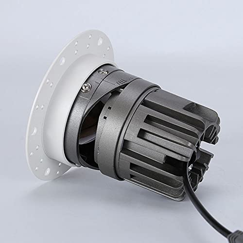 Foco de aluminio seleccionable trimless en pack de 6 luces LED empotradas 8