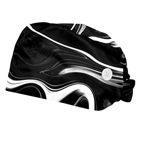 Chapeaux de travail pour hommes anti-transpiration VERED calot réglable marbre noir