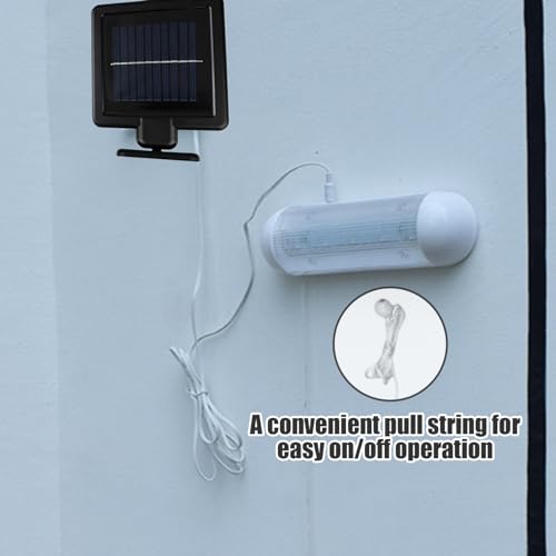Luz solar para cobertizo interior luces de pared para invernadero 6