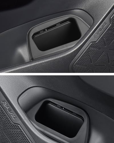 Image of (2PCS) RAV 4 2025 Trash Can Trash Bin for Door RAV4 XSE Car Door Trashcan Trash Holder for 2019-2025 Toyota RAV4 Hybrid Accessories (LE /SE /XLE Premium /Woodland /Limited)Driver Passenger Door Trashcans