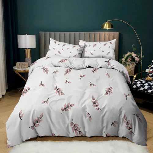 Housse de couette 220x240 microfibre douce anti-glissement à zip - 4