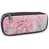 ペンケース カーネーション ピンク 筆箱 文房具 ペンポーチ 筆入れ PUレザー 大容量 収納 物入れ 軽量 防水 通学 多機能 化粧ポーチ 鉛筆ケース ペン袋 学生用 子供 女の子 男の子