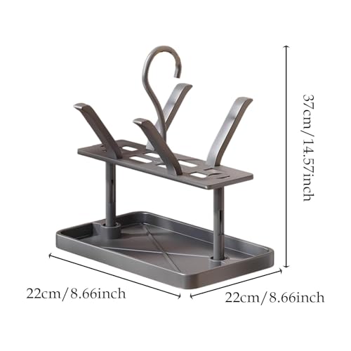Porte-chaussures mural en acier compact pour sandales d'extérieur - 3